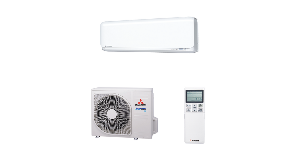 Mitsubishi Heavy Geräte-Set Außen- und Wandgerät SRC35ZSX-W/SRK35ZSX-WF (Hoch-Effizienz-Version)