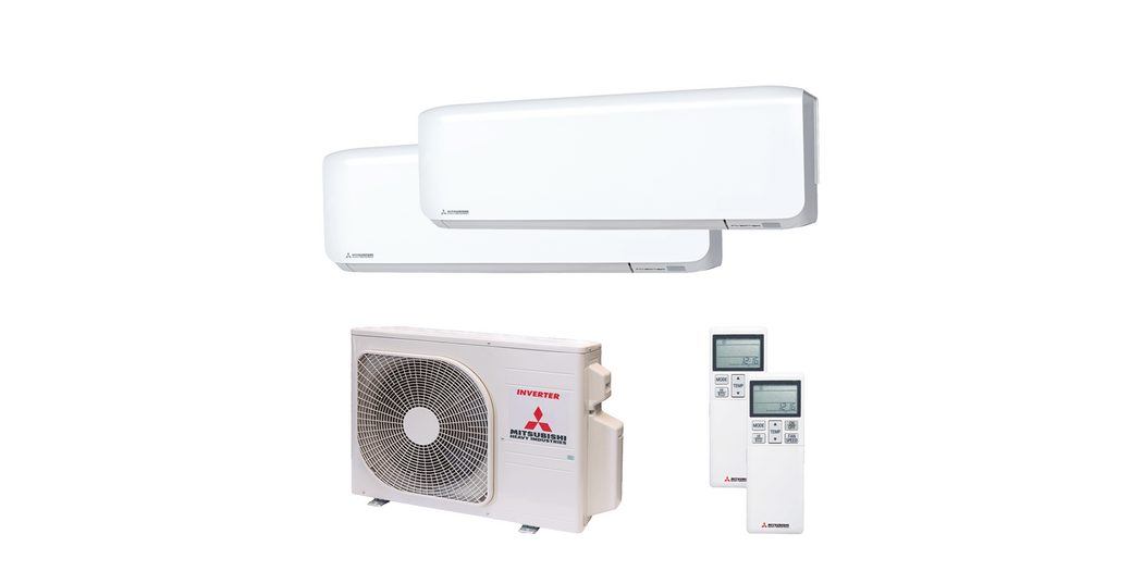 Mitsubishi Heavy Geräte-Set Außen- und Wandgerät SCM30ZS-W/2x SRK20ZS-WF